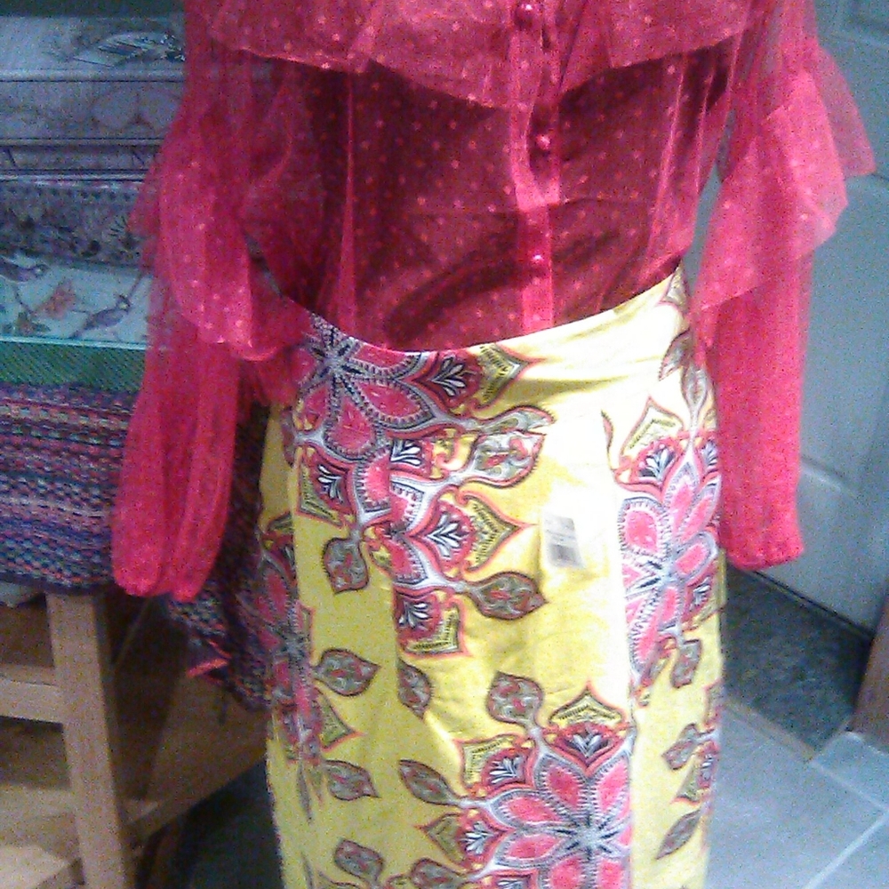 Brand new Tribal high low skirt
